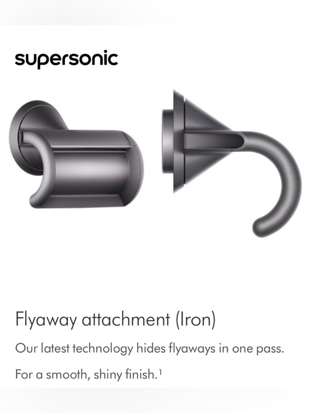 Dyson Supersonic Flyaway Attachment in Iron